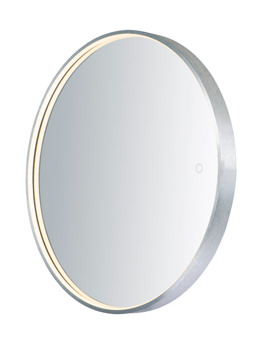 27.5" Round LED Mirror Brushed Aluminum by ET2