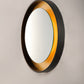 Floating LED Mirror Round 23.5" Gold Leaf/Black by ET2