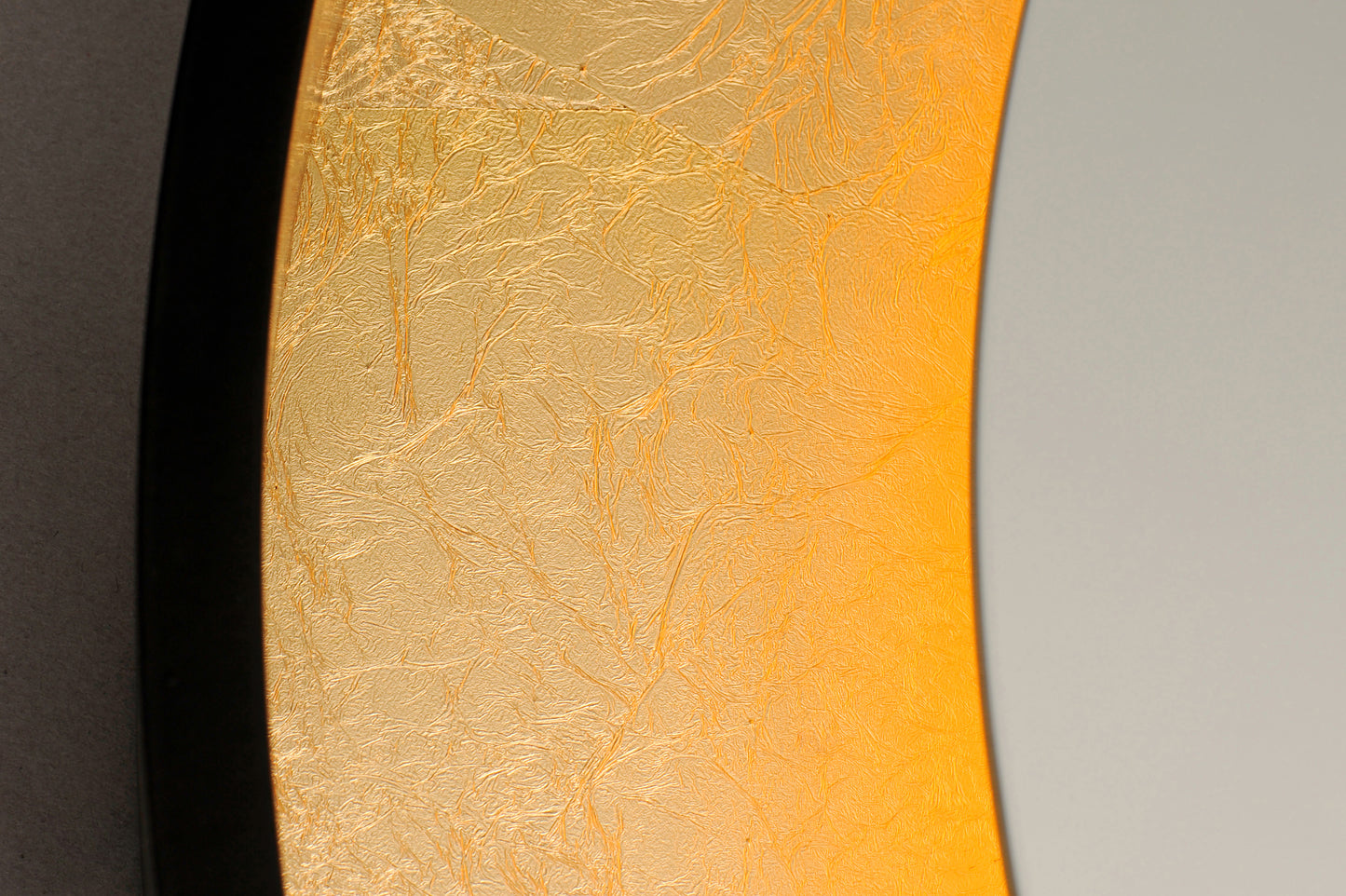 Floating LED Mirror Round 23.5" Gold Leaf/Black by ET2