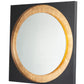 Floating LED Mirror Square 31.5" Gold Leaf/Black by ET2