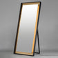 Floating 30" x 67" LED Free Standing Mirror Gold Leaf/Black by ET2