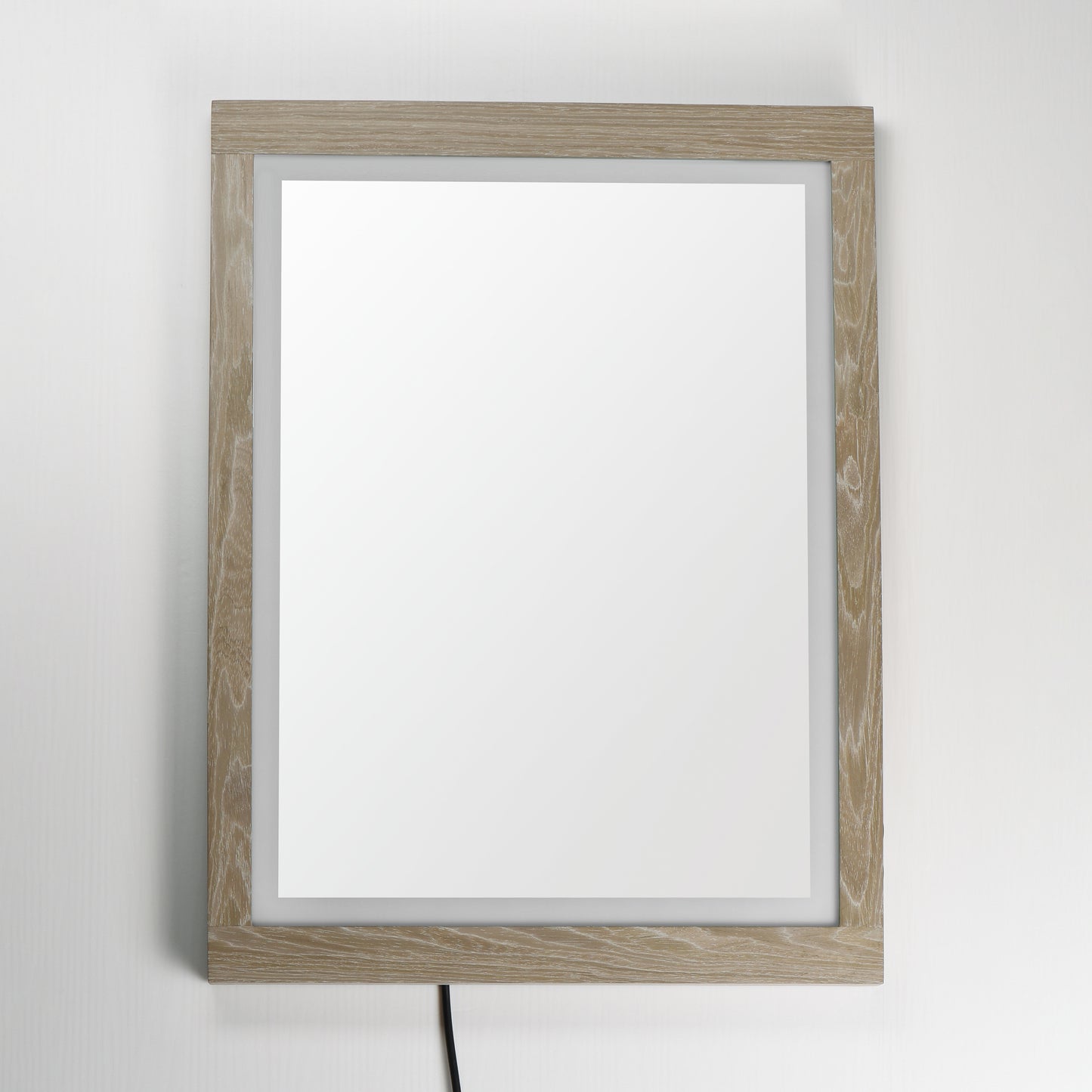 Sawyer 24"x32" Oak Framed LED Mirror Oak by ET2