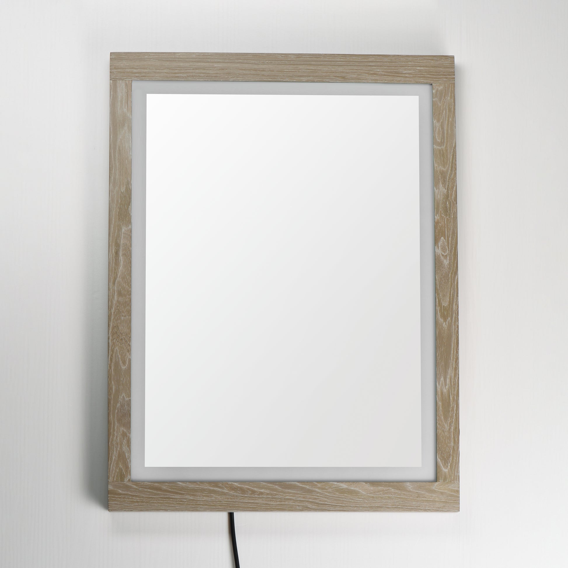 Sawyer 24"x32" Oak Framed LED Mirror Oak by ET2
