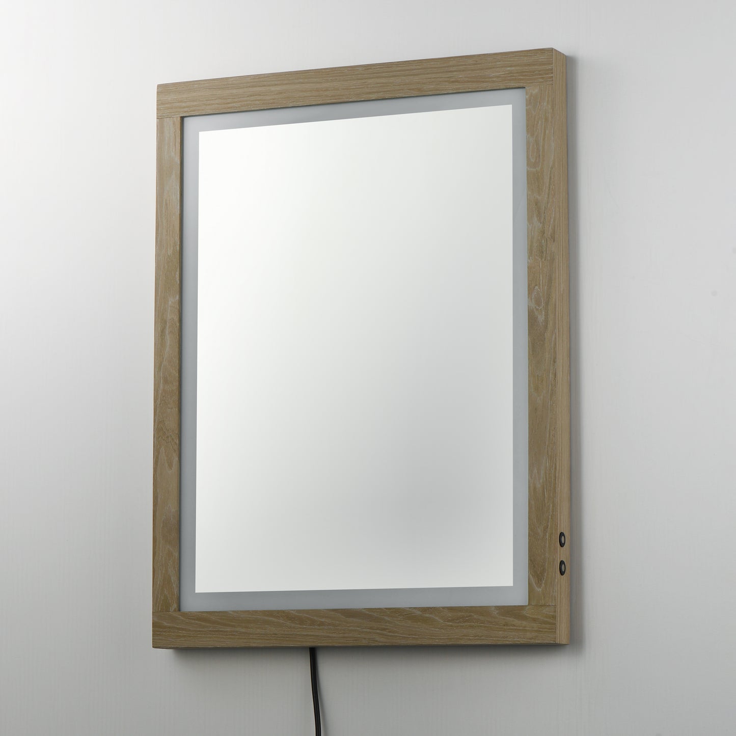 Sawyer 24"x32" Oak Framed LED Mirror Oak by ET2