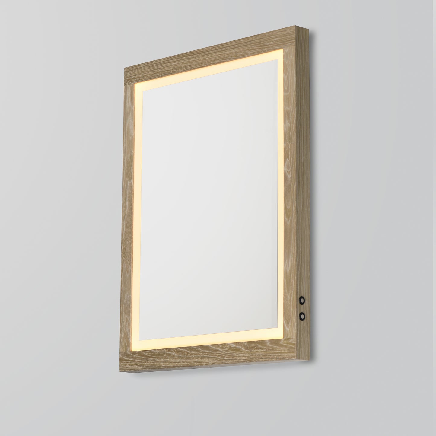 Sawyer 24"x32" Oak Framed LED Mirror Oak by ET2