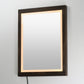 Sawyer 24"x32" Walnut Framed LED Mirror Walnut by ET2