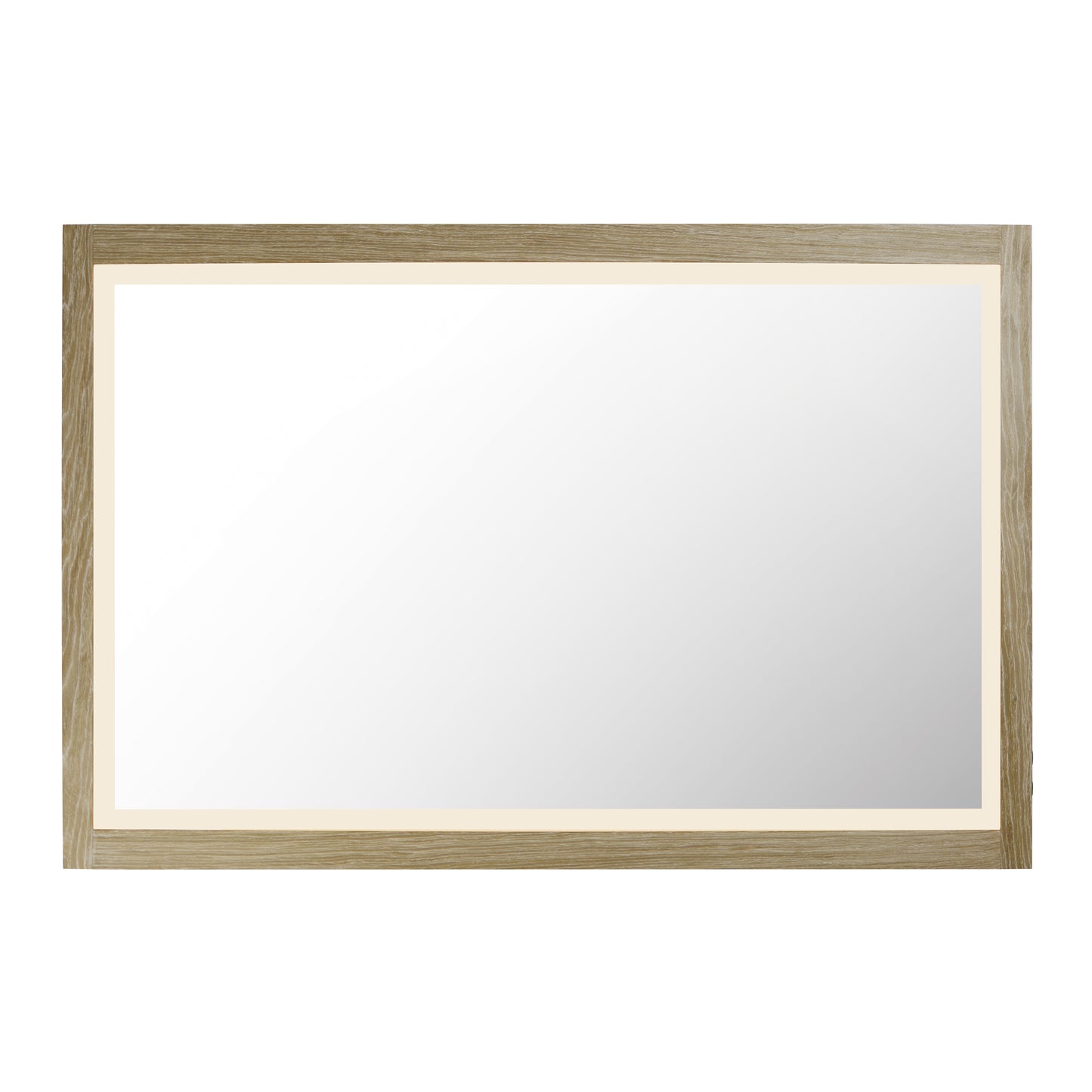 Sawyer 48"x32" Oak Framed LED Mirror Oak by ET2