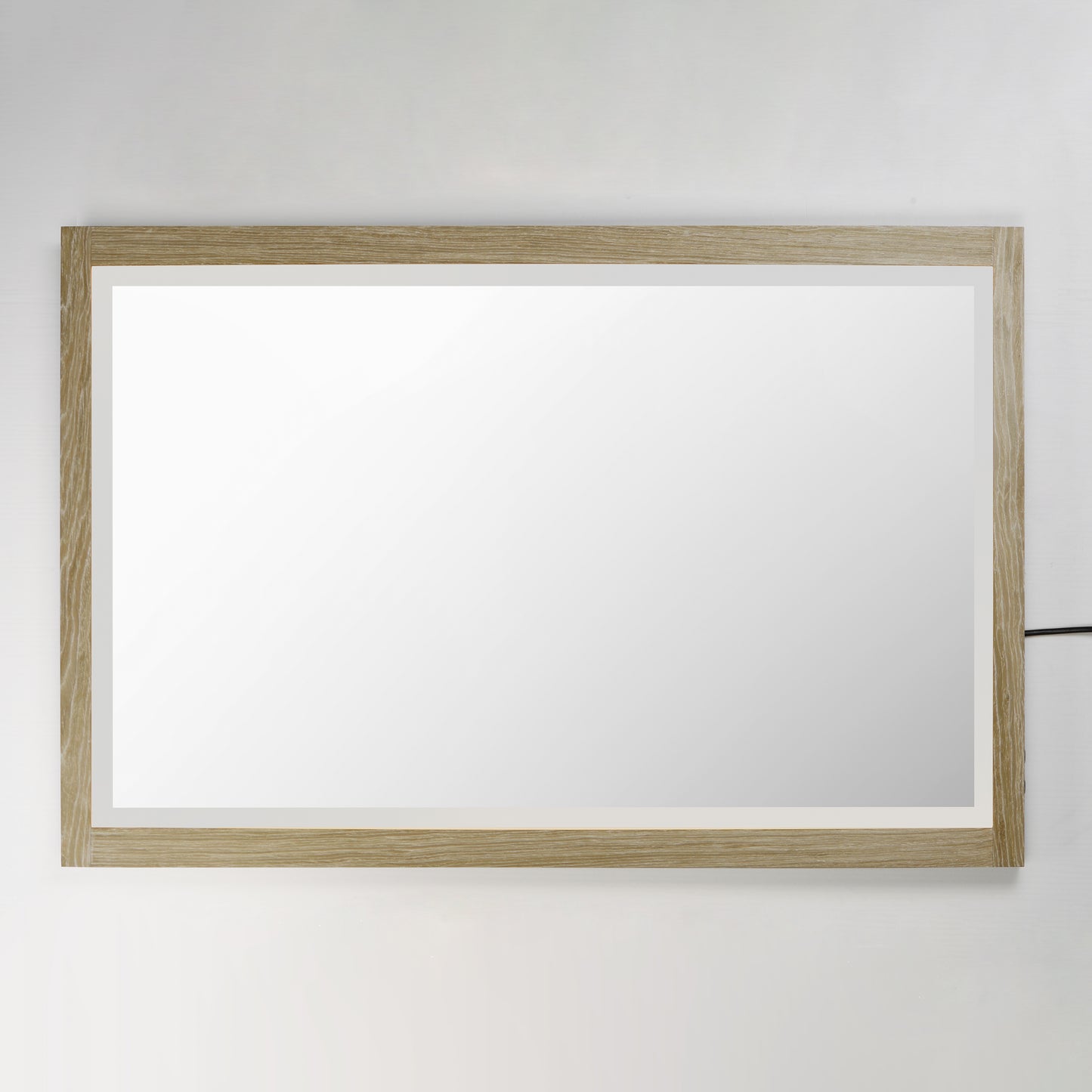 Sawyer 48"x32" Oak Framed LED Mirror Oak by ET2