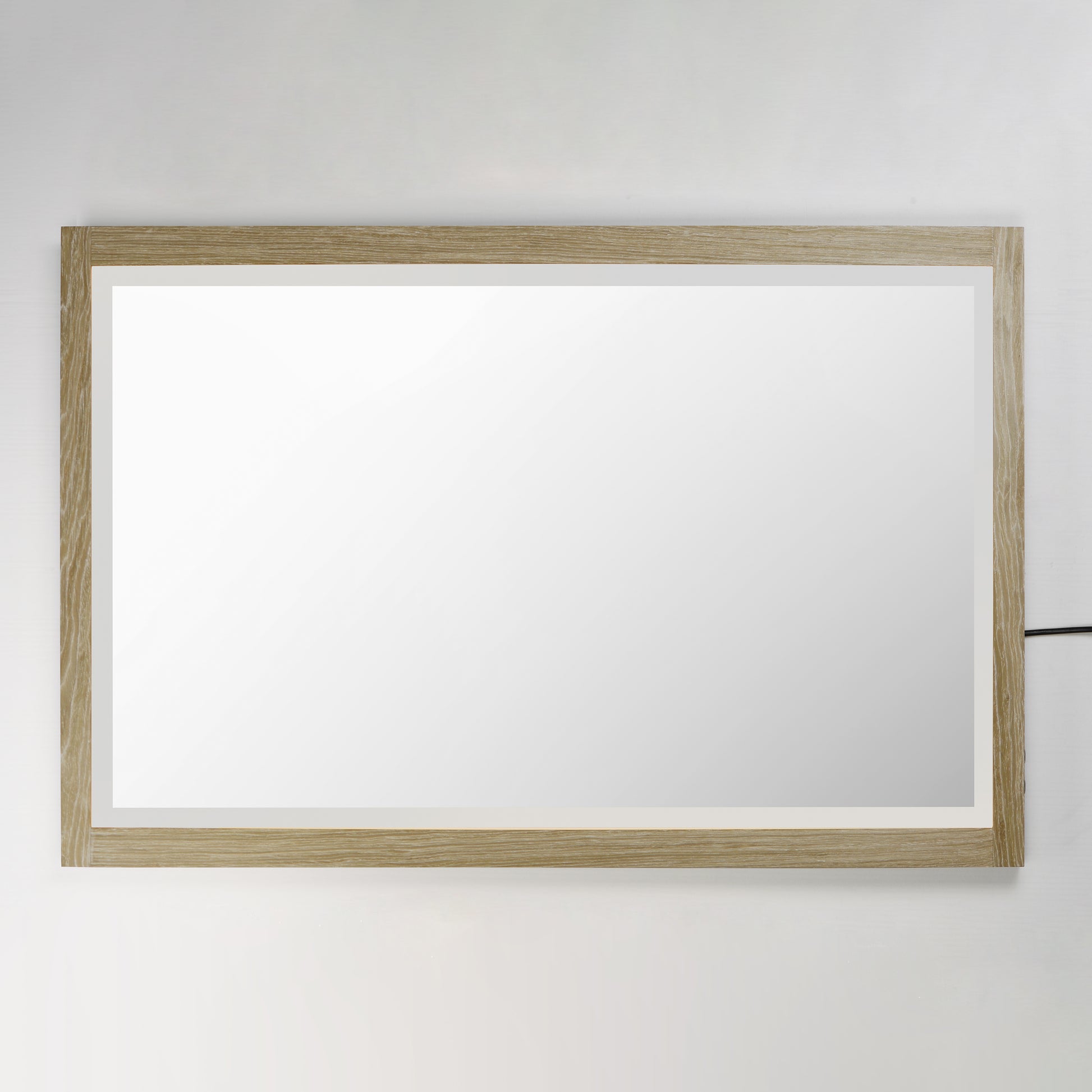 Sawyer 48"x32" Oak Framed LED Mirror Oak by ET2