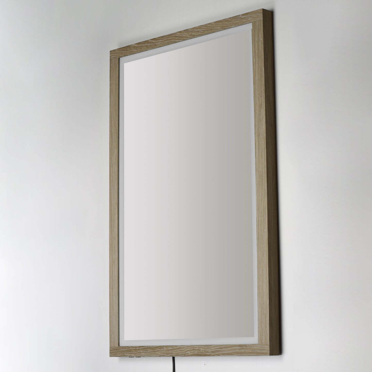 Sawyer 48"x32" Oak Framed LED Mirror Oak by ET2
