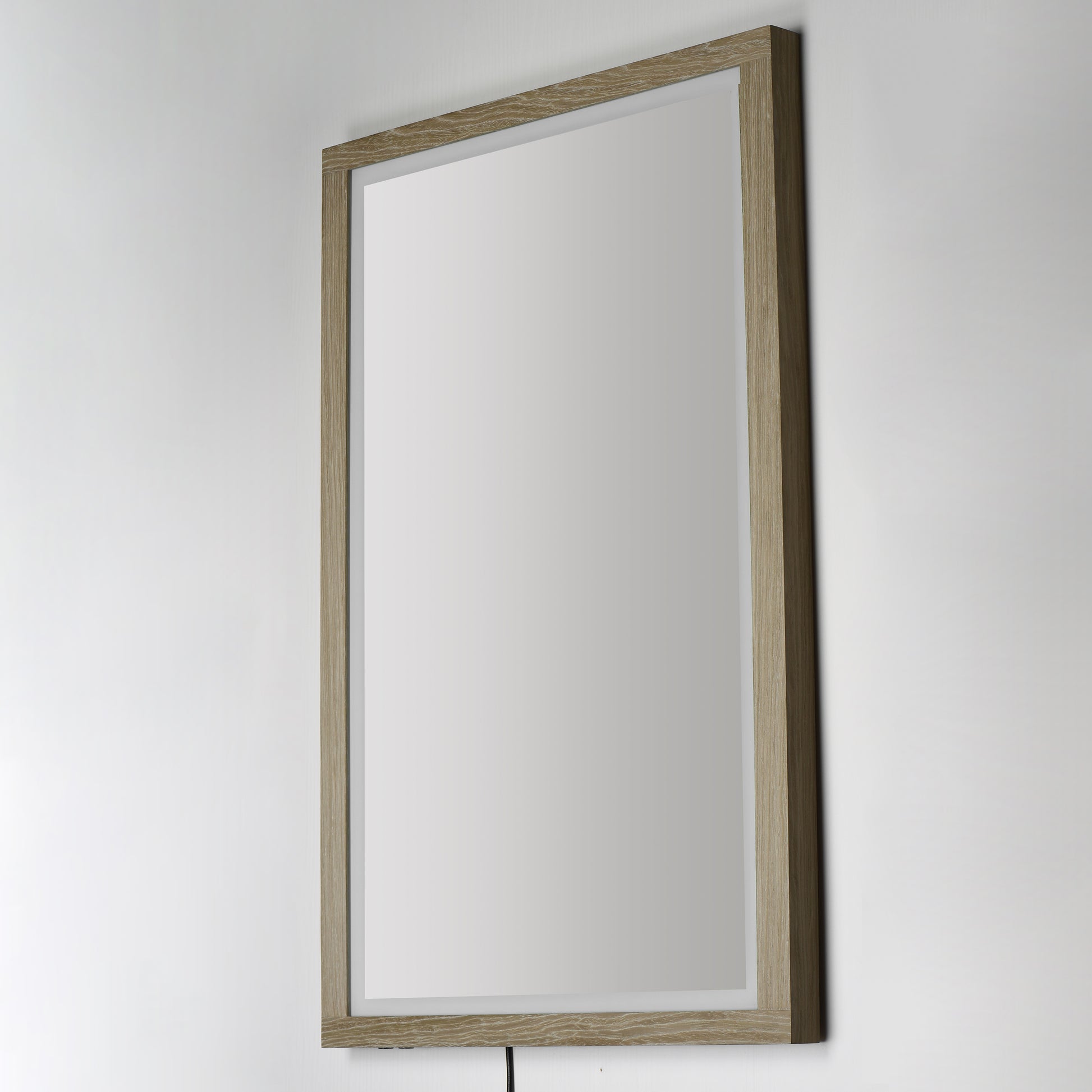 Sawyer 48"x32" Oak Framed LED Mirror Oak by ET2
