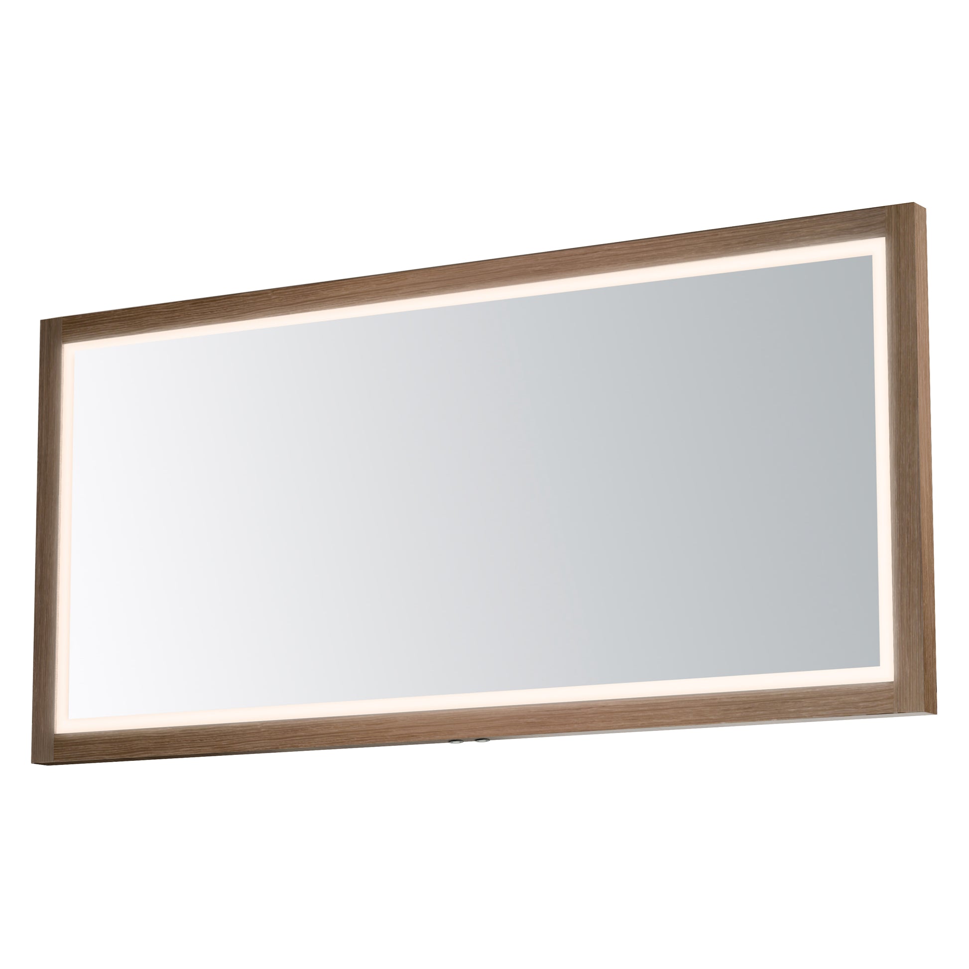 Sawyer 68"x32" Oak Framed LED Mirror Oak by ET2