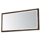 Sawyer 68"x32" Walnut Framed LED Mirror Walnut by ET2