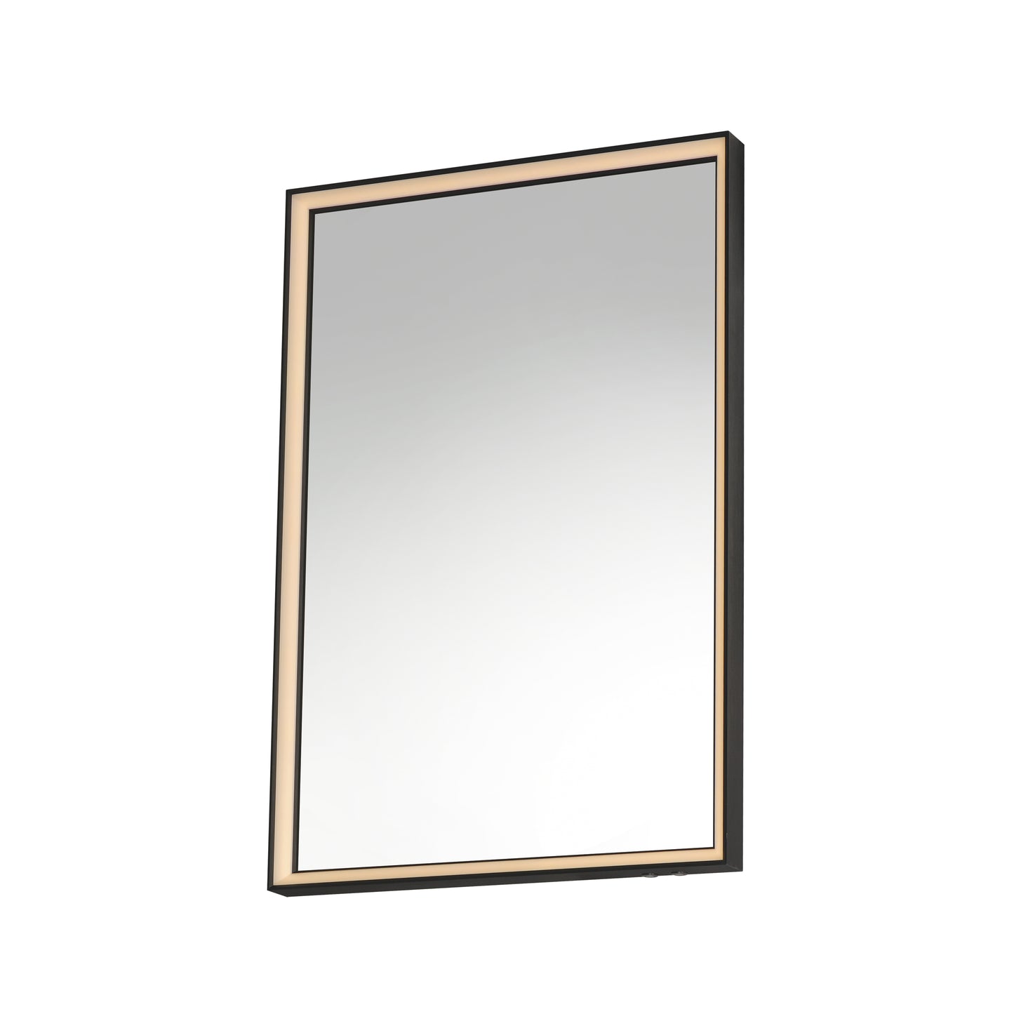 Bevel 24"x30" LED Mirror 2CCT Brushed Black by ET2