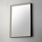 Bevel 24"x30" LED Mirror 2CCT Brushed Black by ET2