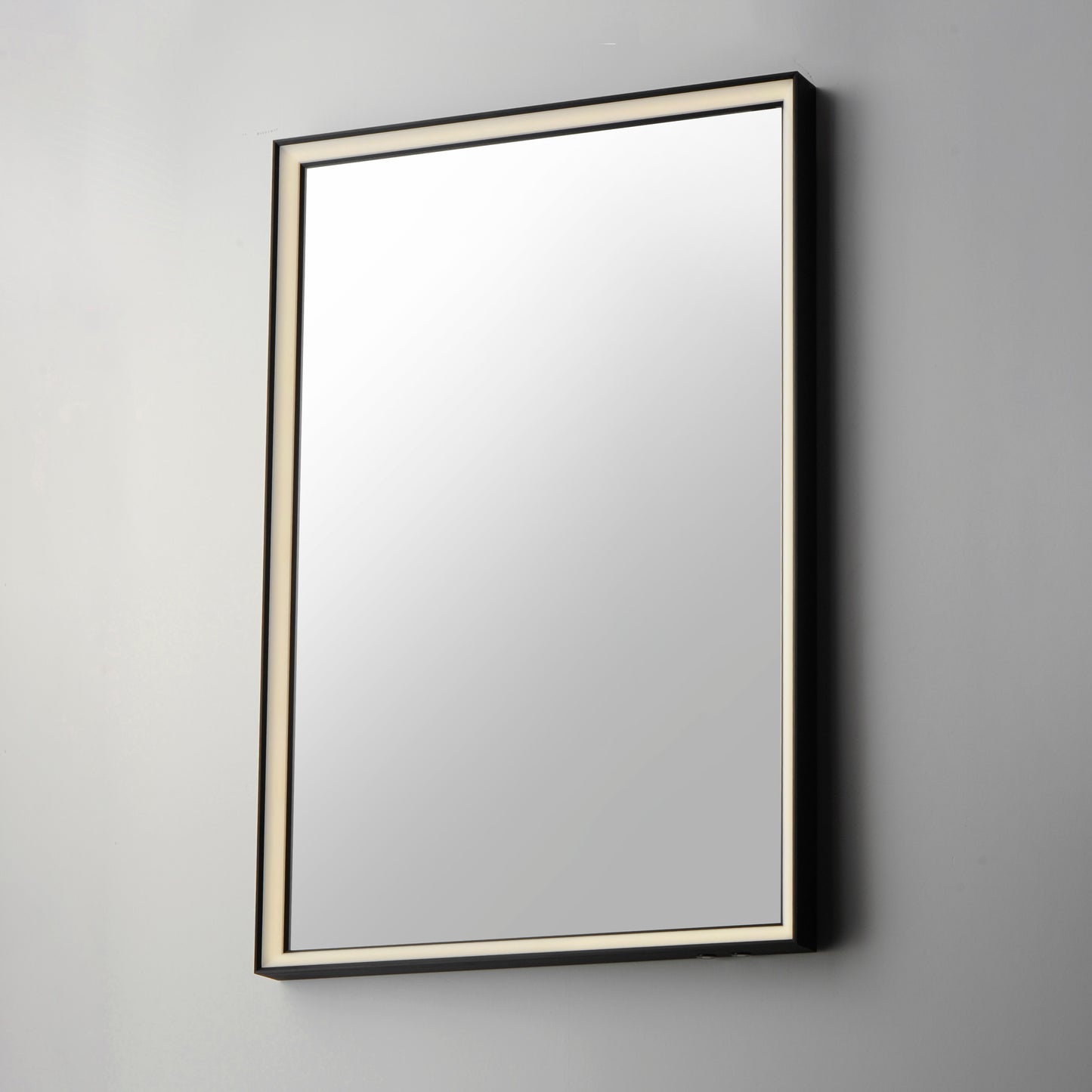 Bevel 24"x30" LED Mirror 2CCT Brushed Black by ET2