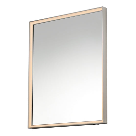 Bevel 30"x36" LED Mirror Satin Nickel by ET2