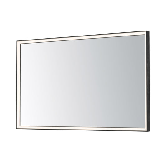 Bevel 48"x30" LED Mirror-2CCT Brushed Black by ET2