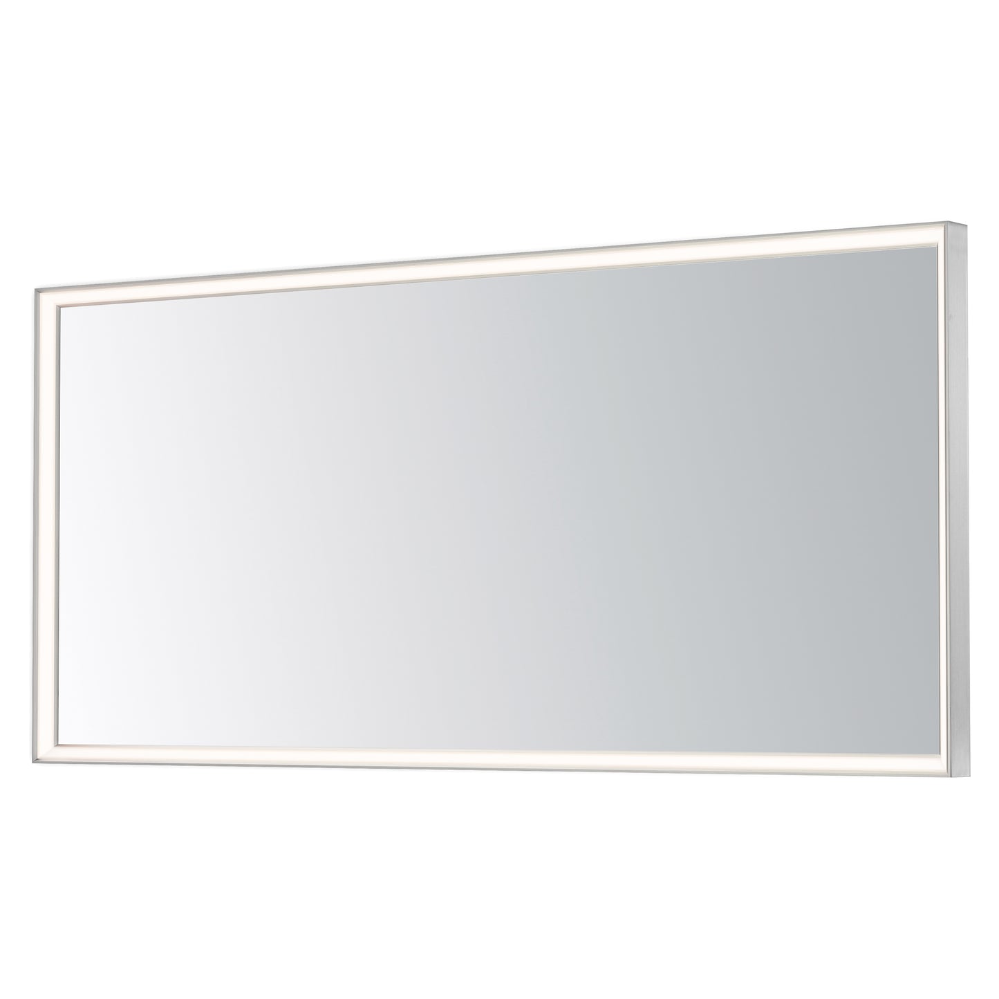 Bevel 60"x28" LED Mirror Satin Nickel by ET2
