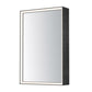 Bevel 24" x 36" Medicine Cabinet LED Mirror 3000K Brushed Black by ET2