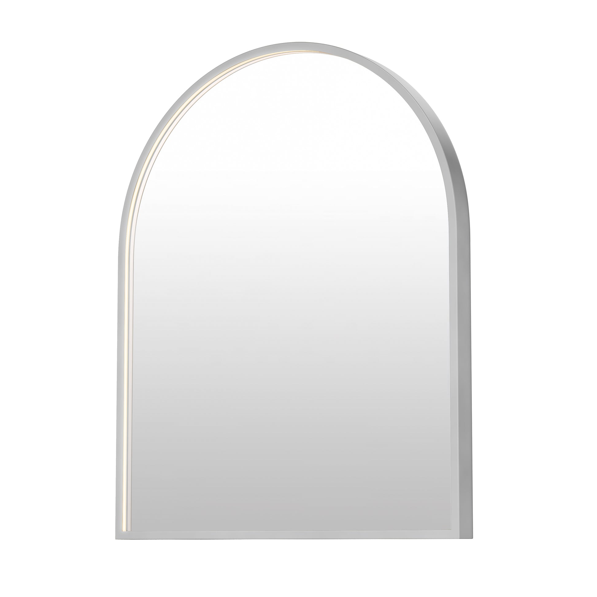 Elisse 24"X30" Arch LED Mirror Satin Nickel by ET2
