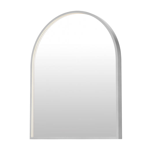 Elisse 24"X30" Arch LED Mirror Satin Nickel by ET2