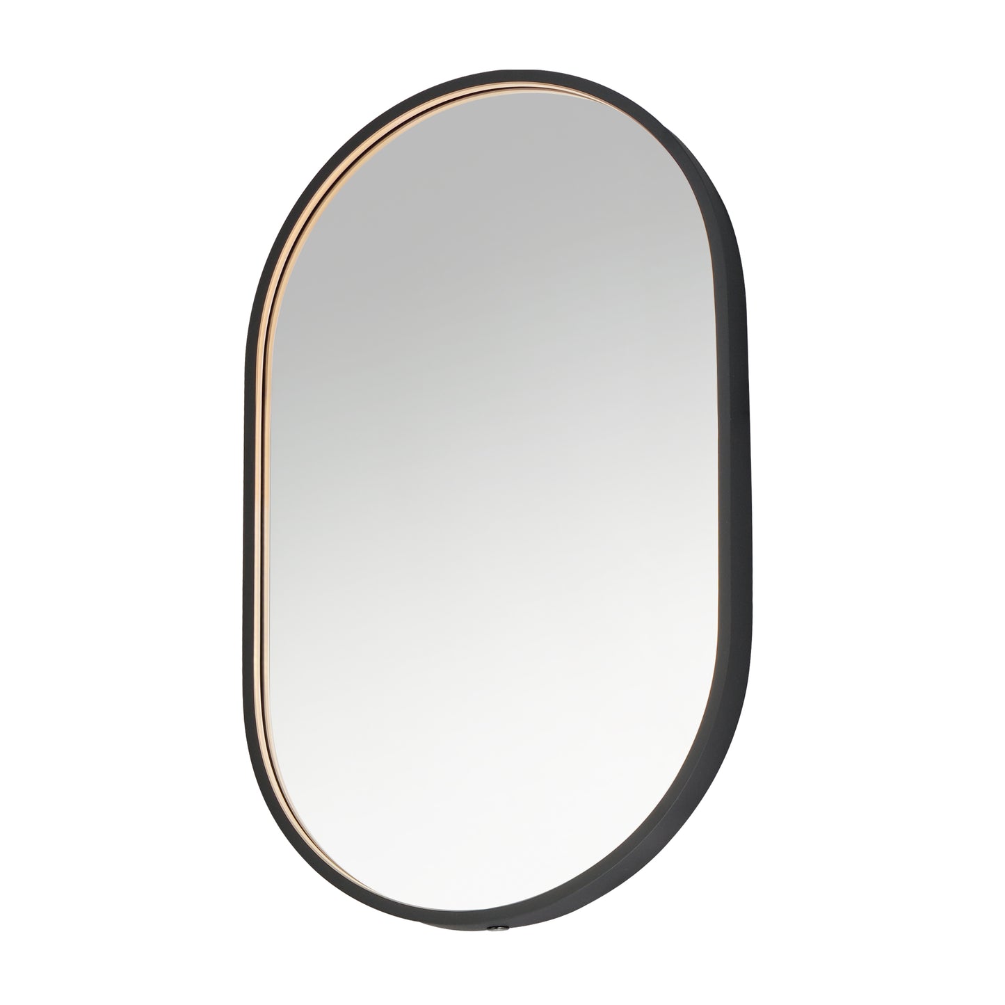 Elisse Oval 20"x32" Oval LED Mirror Black by ET2