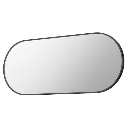 Elisse Oval 28" x 68" Oval LED Mirror Black by ET2