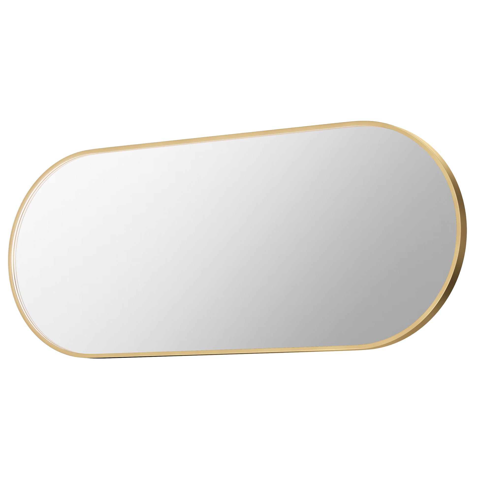 Elisse 68"X28" Oval LED Mirror Gold by ET2