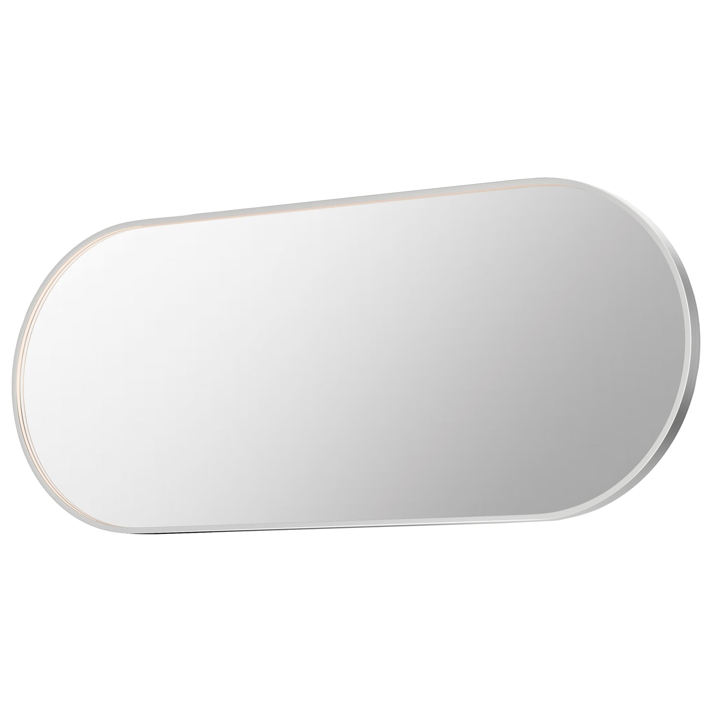 Elisse 68x28 Oval SN LED MIRROR Satin Nickel by ET2
