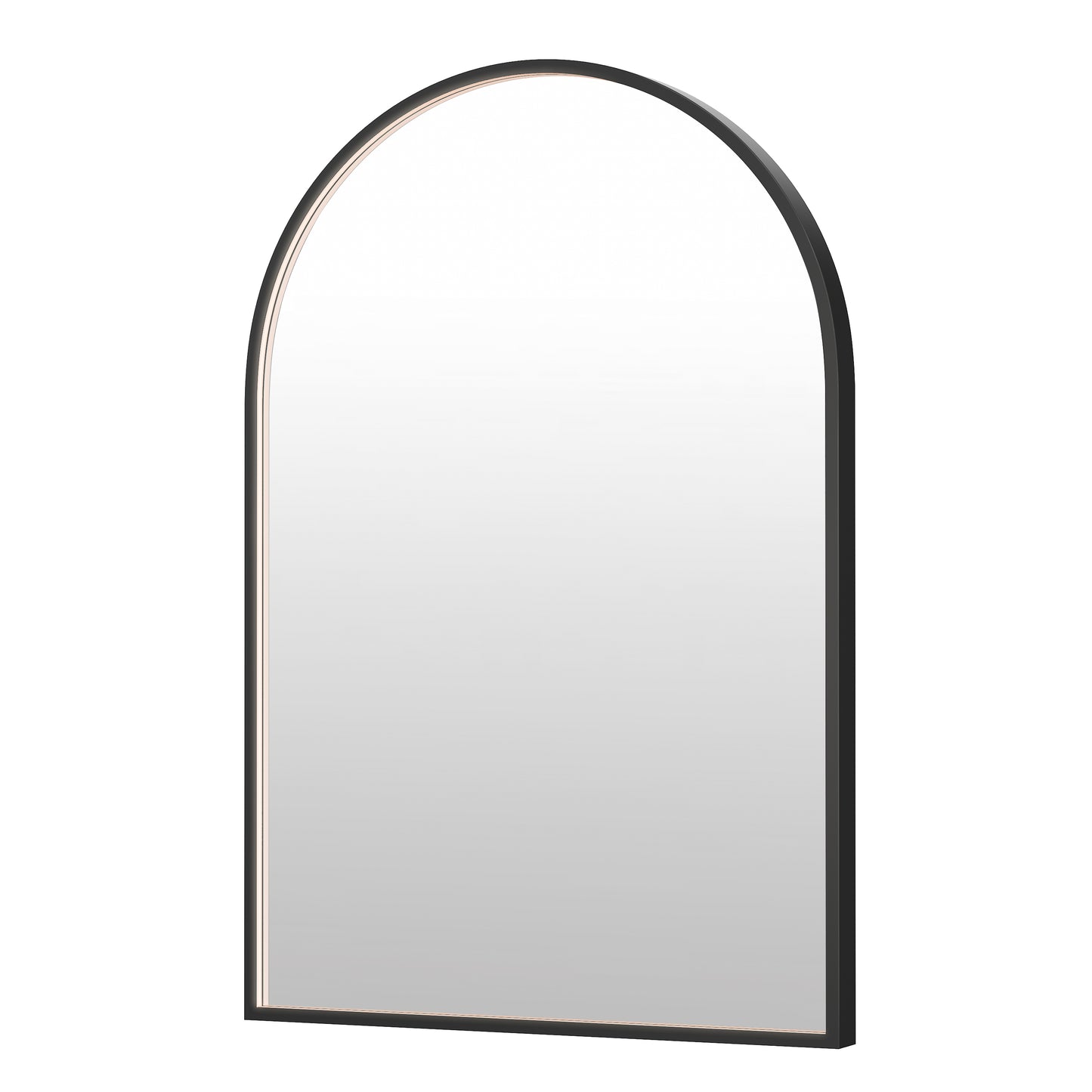 Elisse 24x36 Arch BK LED MIRROR Black by ET2
