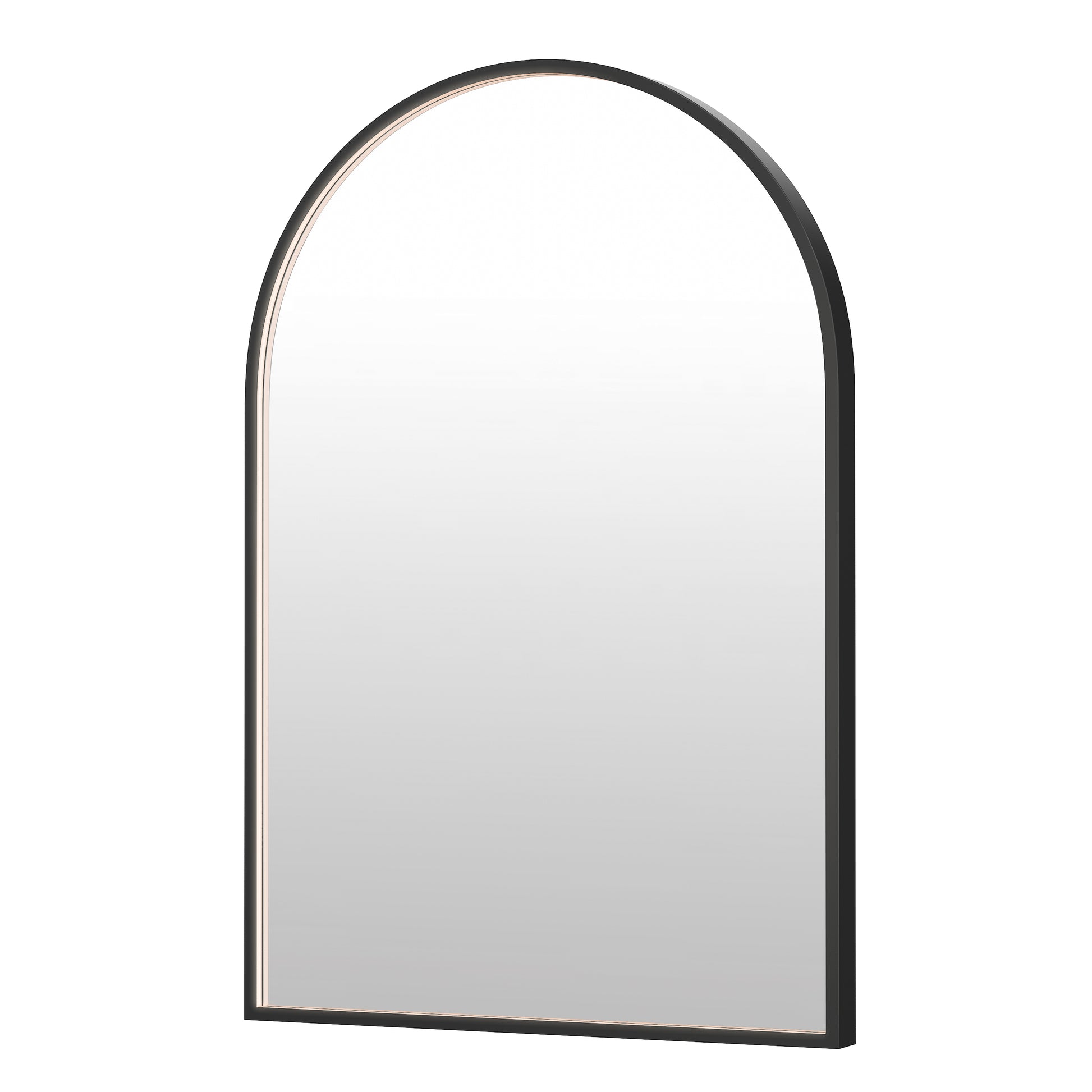 Elisse 24x36 Arch BK LED MIRROR Black by ET2