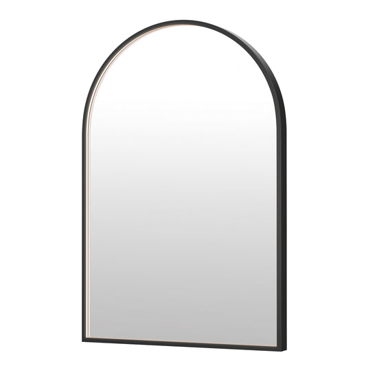 Elisse 24x36 Arch BK LED MIRROR Black by ET2