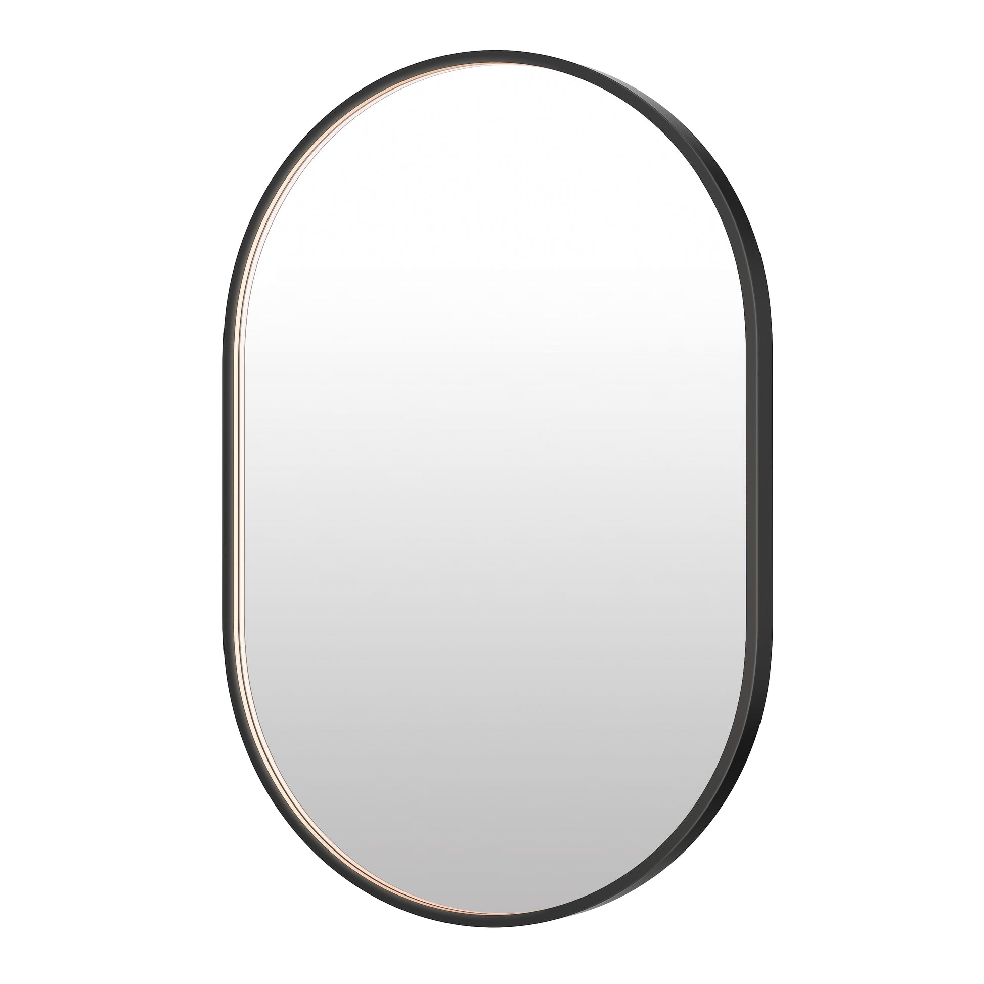 Elisse 24x36 Oval BK LED MIRROR Black by ET2