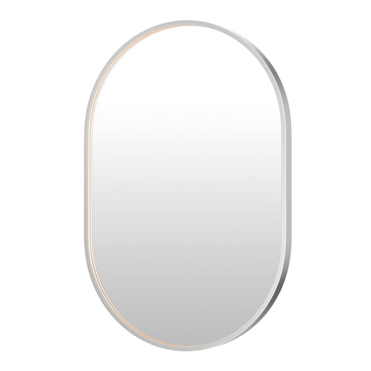 Elisse 24x36 Oval SN LED MIRROR Satin Nickel by ET2