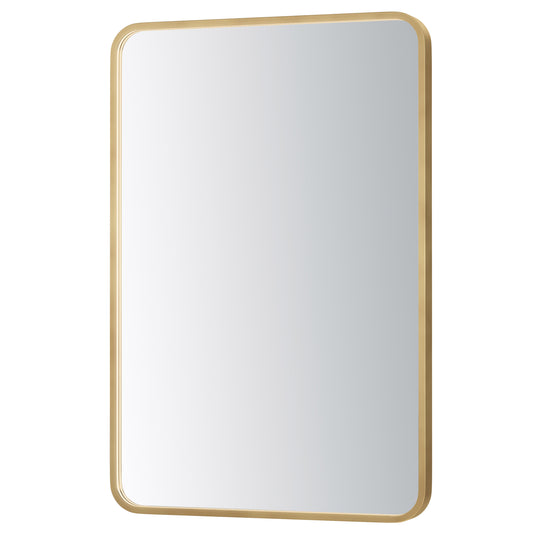 Elisse 24"X36" Rectangle LED Mirror Gold by ET2