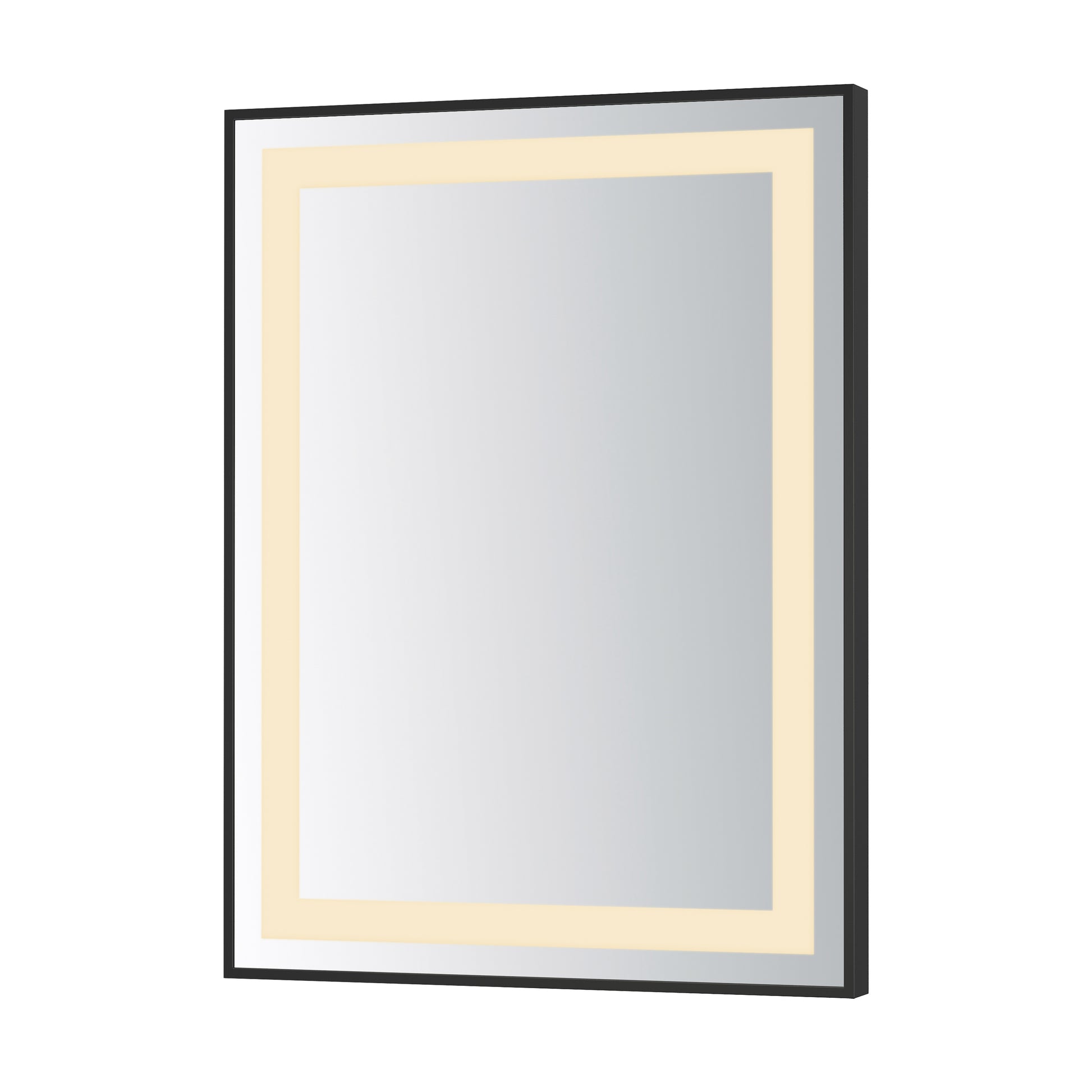 Framed 24x32 LED Mirror 3CCT Black by ET2