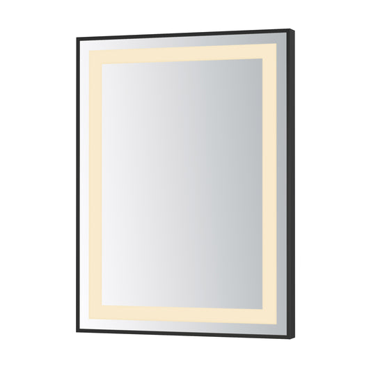 Framed 24x32 LED Mirror 3CCT Black by ET2