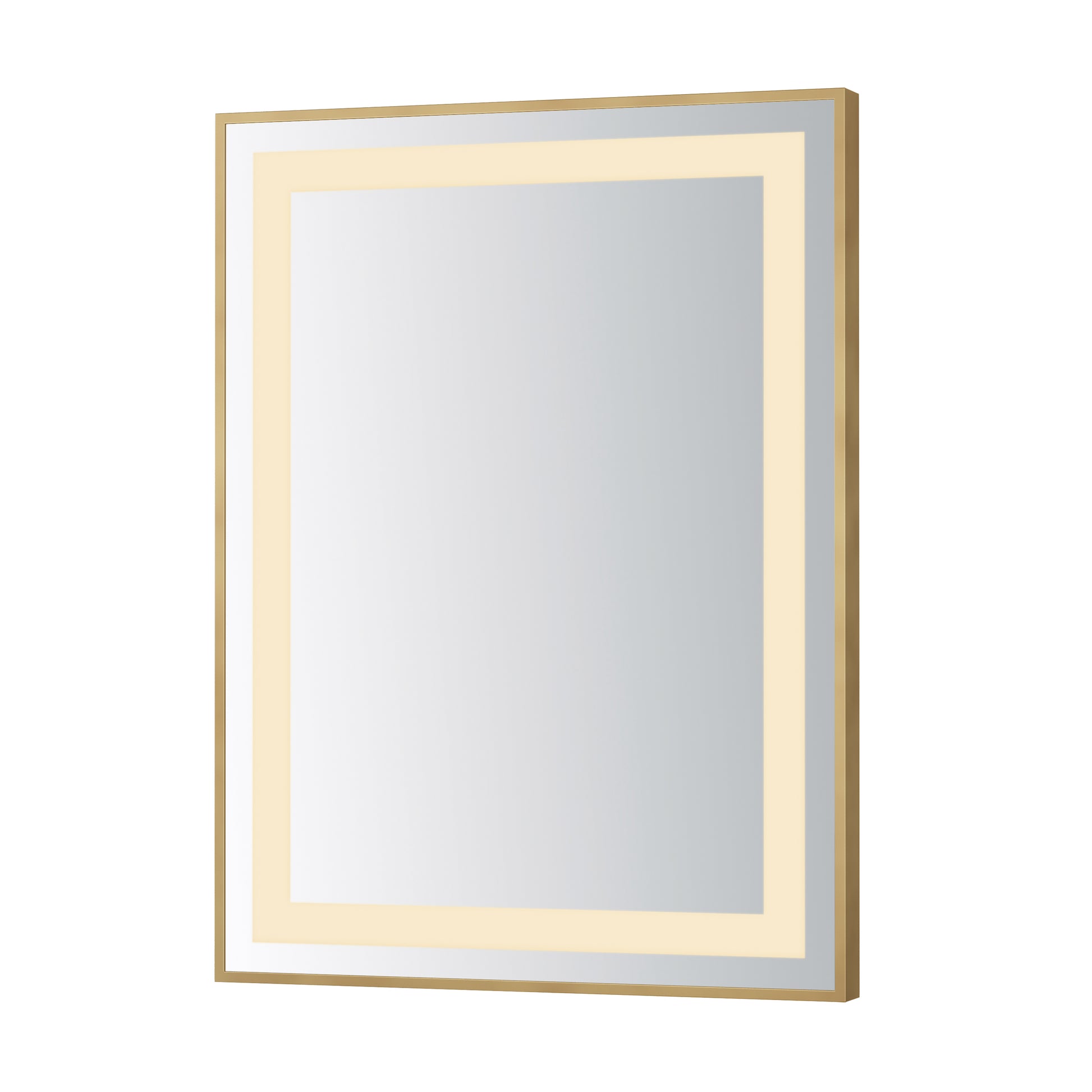Framed 24x32 LED Mirror 3CCT Gold by ET2