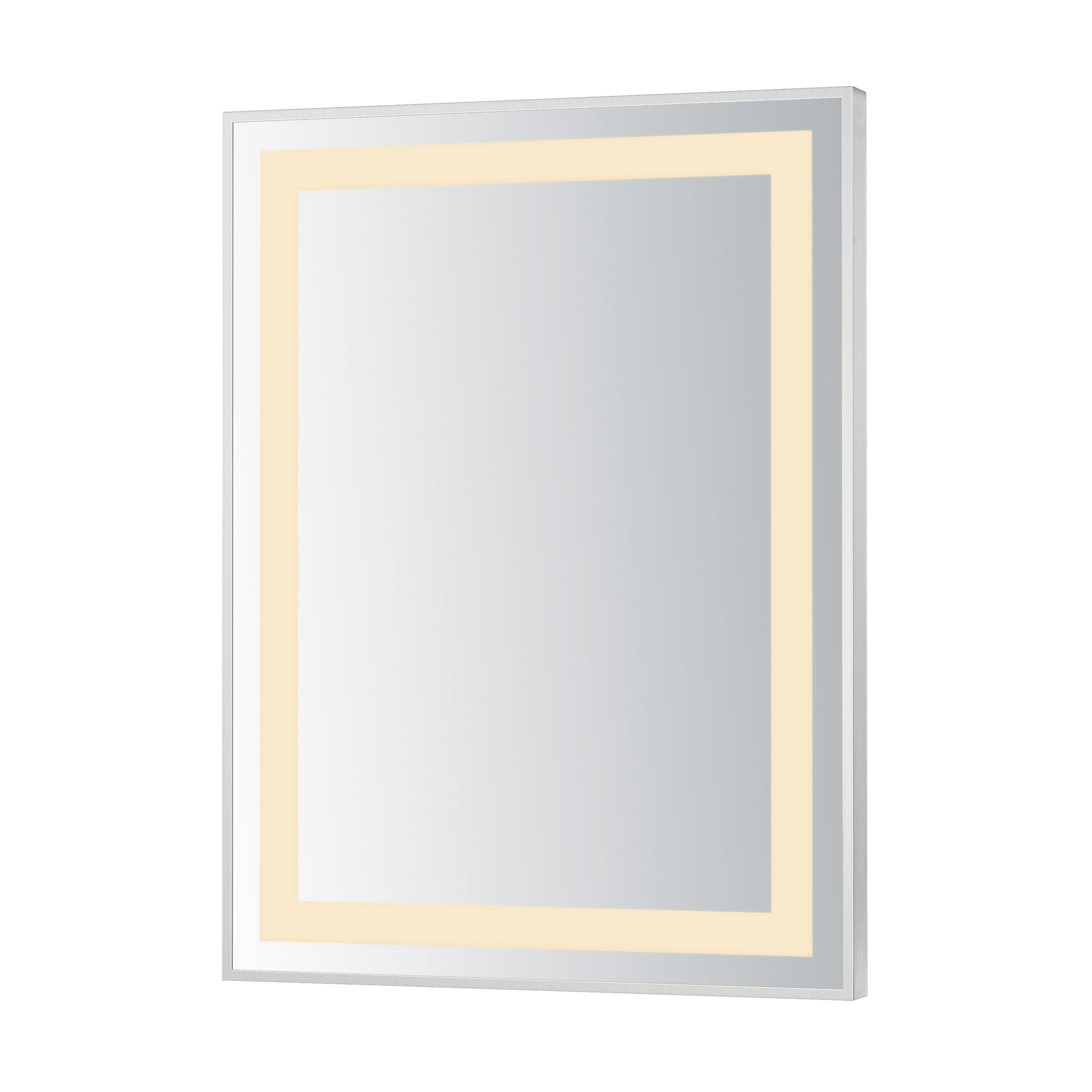 Framed 24x32 LED Mirror 3CCT Satin Nickel by ET2