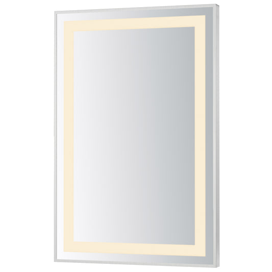 Framed 24x36 LED Mirror 3CCT Satin Nickel by ET2