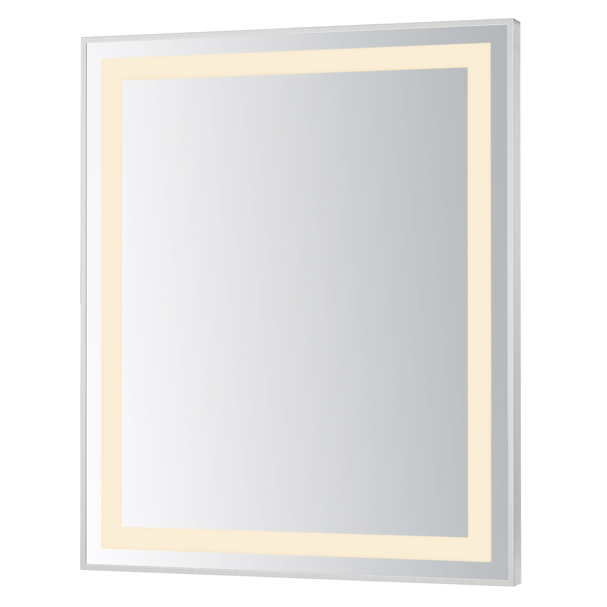 Framed 30x36 LED Mirror 3CCT Satin Nickel by ET2