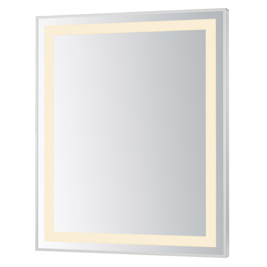 Framed 30x36 LED Mirror 3CCT Satin Nickel by ET2