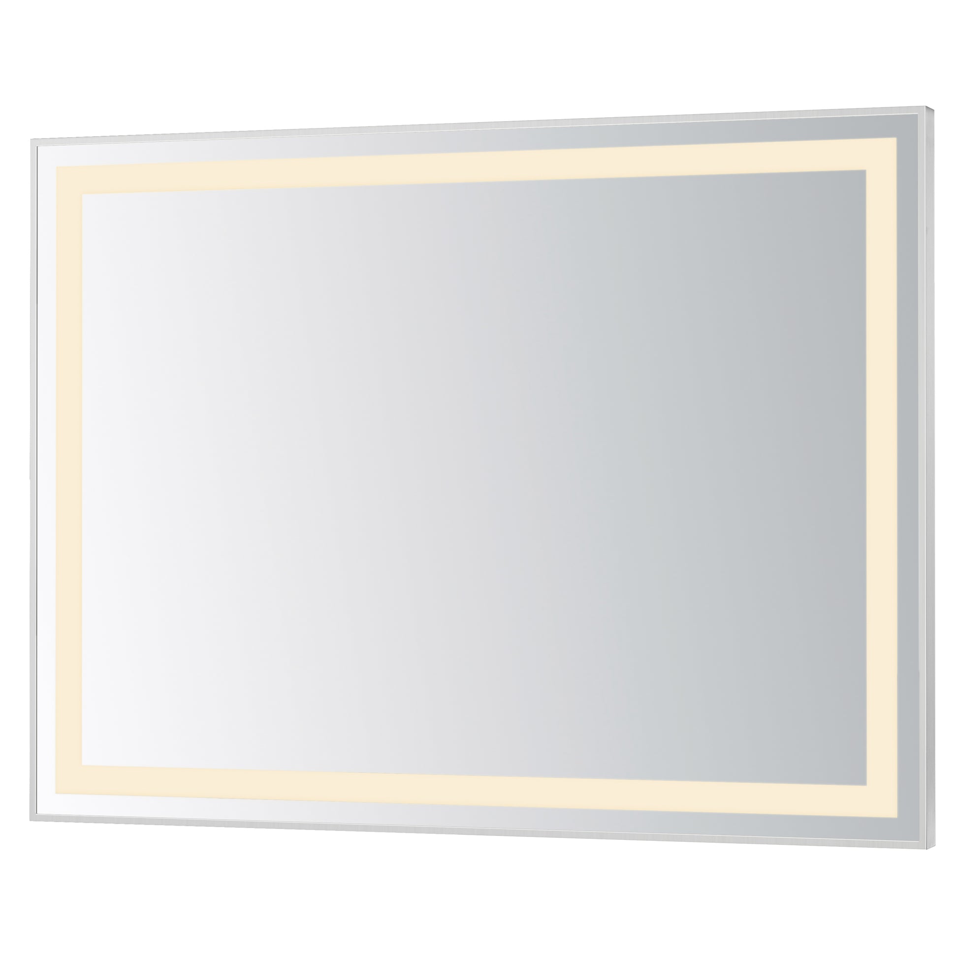 Framed 48x36 LED Mirror 3CCT Satin Nickel by ET2