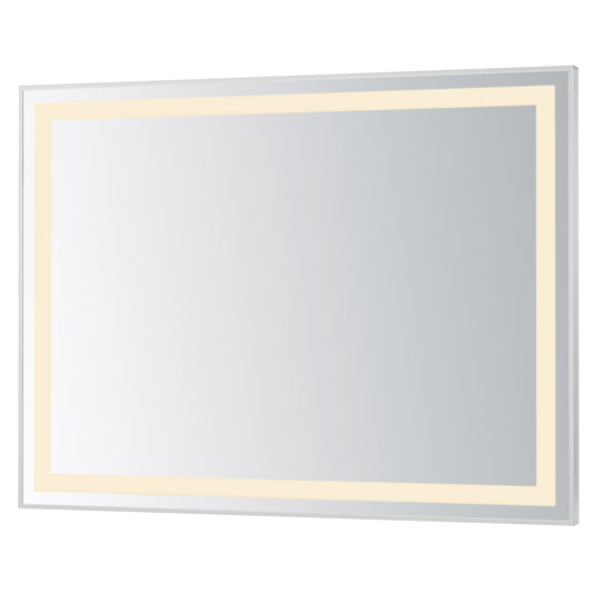Framed 48x36 LED Mirror 3CCT Satin Nickel by ET2