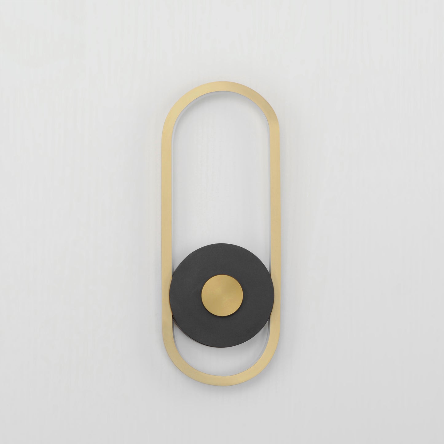 Gravity Medium Outdoor LED Sconce Black/Gold by ET2