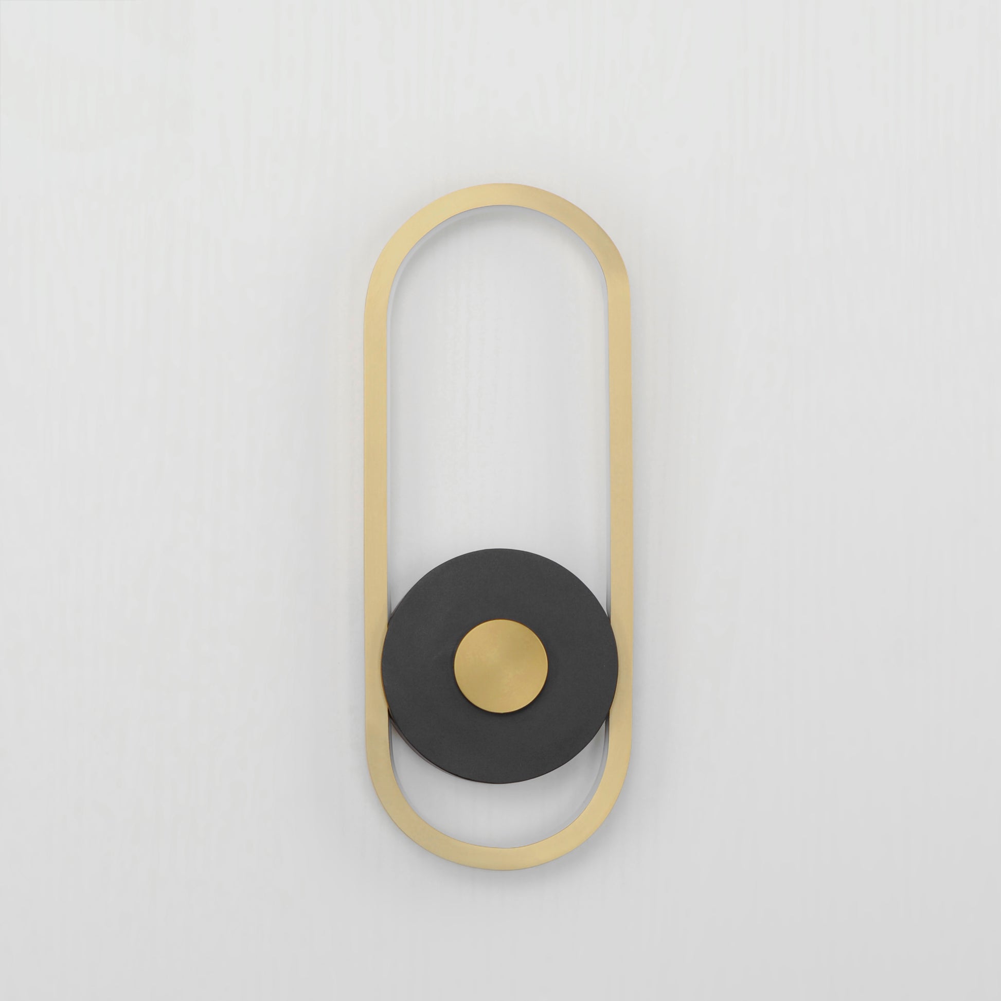Gravity Medium Outdoor LED Sconce Black/Gold by ET2
