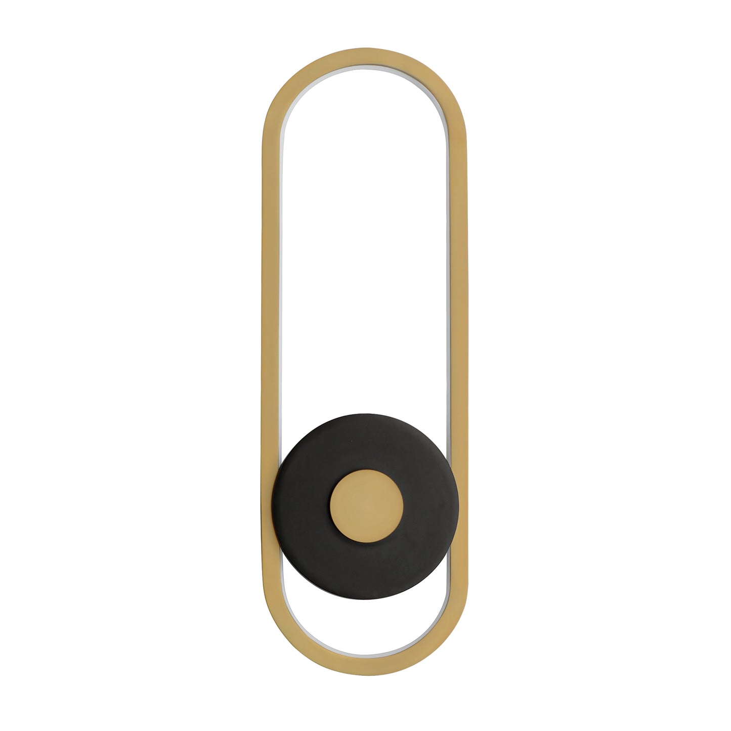 Gravity Large Outdoor LED Sconce Black/Gold by ET2