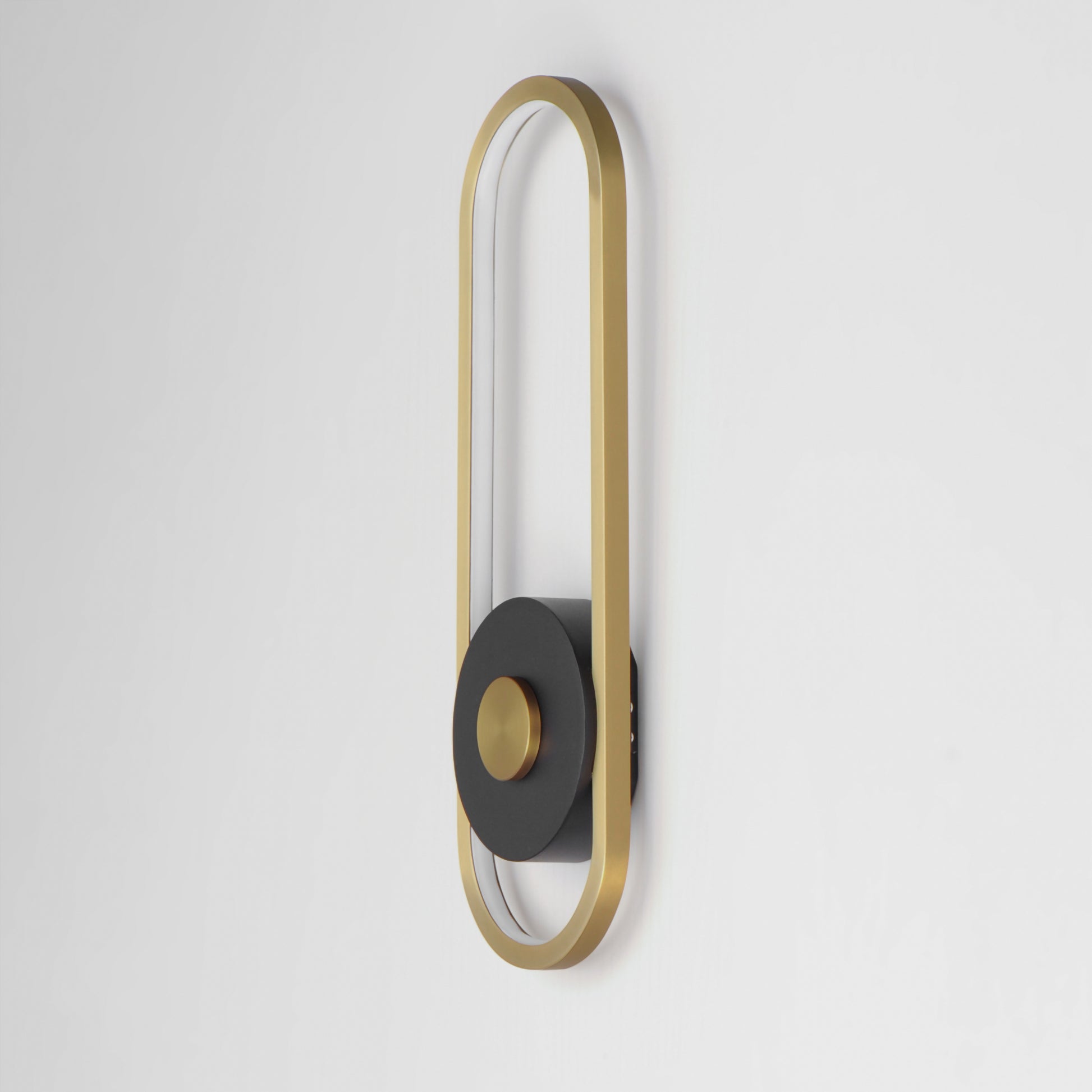 Gravity Large Outdoor LED Sconce Black/Gold by ET2