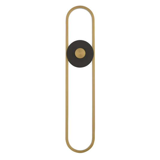 Gravity X-Large Outdoor LED Sconce Black/Gold by ET2